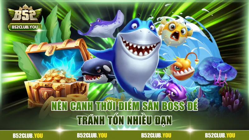 Nên canh thời điểm boss xuất hiện để tránh lãng phí đạn 